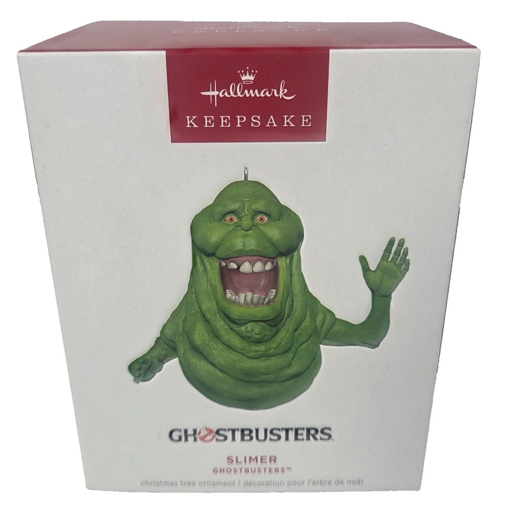 2025 Hallmark Keepsake Ghostbusters Slimer Ornament QXI8552 Green Ghost